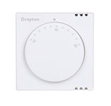 Drayton 24001 RTS1 Standard Room Thermostat, 230 V, White