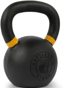 Kettlebell Kings | Kettlebell Weights | Powder Coat Kettlebell Weights (4-48KG) For Women & Men | Powder Coating for Durability, Rust Resistance & Longevity | strength | Weighted in Kilograms