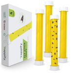Trappify Hanging Fly Traps Outdoor: Fruit Fly Traps for Indoors | Fly Catcher, Gnat, Mosquito, & Flying Insect Catchers for Inside Home - Disposable Sticky Fly Trap for Indoor House Pest Control (4)