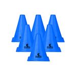 Belco Sports 6 Inch Cone Marker Set Blue (Blue, Pack of 6)