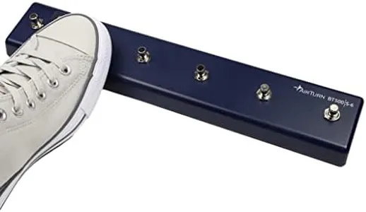 AirTurn BT500S-6 Analog Bluetooth Pedal Page Turner DAW MIDI App Controller (Expression Pedal Not Included)