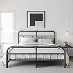 BOSRII King Size Bed Frame with Hea