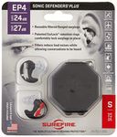 Surefire 4 Sonic Defender Ear Plugs, 1-Pair, Black Small