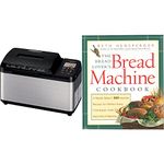 ZOJI BB-PDC20BA Home Bakery Virtuoso Plus Breadmaker, 2 lb. loaf of bread, Stainless Steel / Black & The Bread Lover's Bread Machine Cookbook: A Master Baker's 300 Favorite Recipes