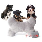 K&H PET PRODUCTS Mother's Heartbeat Dog Bone Pillow Gray Large Breed Heartbeat 13 Inches (100542402)