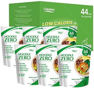 Caloless Konjac Shirataki Noodles 6-Pack Low Calorie Healthy Food (Chicken)-Gluten Free, Keto Snacks, Non Gmo, Low Carbs Glucomannan Diabetic Noodle Pasta Flavor Variety Pack