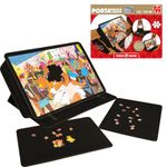 Puzzle Mates Portapuzzle Comfort - Non-Slip Felt, Portable Jigsaw Puzzle Board with Adjustable Angle for 500 to 1000 Pieces - Lightweight, Easy to Store Puzzle Mat, Sorter & Organiser - 49x68cm -Jumbo