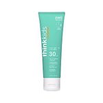 Thinkkids Mineral Sunscreen, SPF 30 Clear Zinc Oxide Sunscreen, 3 Fl Oz, Natural Reef Safe, Water Resistant Sunscreen for Kids, Vegan Broad Spectrum Sun Screen