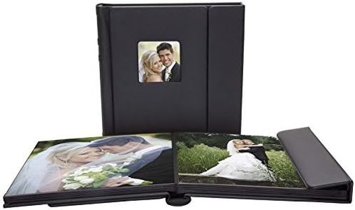 Neil Enterprises Inc. Black 10" x 10" Overlapping Cover Self-Stick Photo Albums - Pack of 6