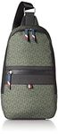 Tommy Hilfiger Men's Leo Sling Backpack, Army Green/Faded Military, One Size