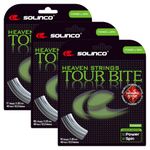 Solinco Tour Bite Diamond Rough String Set - Silver, 1.3 mm