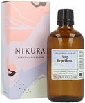Nikura Insect Bug Repellent Essential Oil Blend - 100ml | Made from Citronella, Lavender, Lemongrass & Peppermint | Perfect for Aromatherapy, Diffuser, Repelling | Vegan & UK Made
