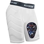 KOOPOW Boys Sliding Shorts Youth Baseball Cup Slider Shorts with Soft Protective Athletic Cup Baseball, Football, Lacrosse