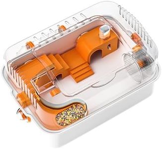 AIMALL Deluxe Hamster Cage, Acrylic Tunnel Cage for Golden Bears, Anti-bite Cross-border Pipe Design, Large Luxury Hamster Supplies - 18.89x13.77x9.84 inches