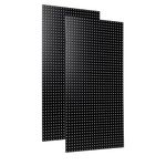 Triton Products (2) Black (2) HDF Pegboards, 24" x 48" (Set of 2)