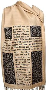 Christian Bible Verse Scarf (Psalm 23 and The Beatitudes)