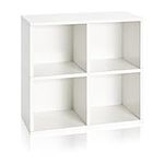Way Basics Book Shelf 4 Cubby Stora