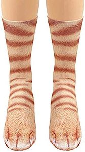 FreeNFond Funny Animal Paw Socks Gag Gifts for White Elephant Gift Exchange