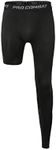 Jonscart One Leg Compression Tights Long Pants Basketball Sports Base Layer Underwear Active Tight (Black-Left-Long,Medium)