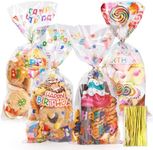 Bigqin 100Pcs Cellophane Treat Bags