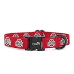 Ohio State Buckeyes Collars and Leashes | Officially Licensed | Fits All Pets! (XS Collar)