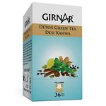 Girnar Detox Desi Kahwa Green Tea Bags - Set Of 36 (Pack Of 2), 260 Gm