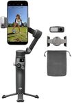DJI Osmo Mobile 8 Gimbal Stabilizer for Phone, Native Tracking with Audio & Lighting, 360° Pan Rotation, Built-in Extension Rod & Tripod, 10h Battery, Extension Rod, Robust 3-Axis Stabilization