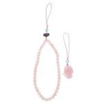 Phone Straps Hand Phone Wrist Strap Chinese Style Crystal Beading Strap with Fox Pendant Anti- Lost Chain Phone Lanyard Short Phone Chain Rope for All Smartphones Smartphone Chain