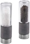 Cole and Mason Regent Concrete Salt and Pepper Grinder Gift Set Regent Concrete Gift Set, Silver, 31507, 19 Cm, Stylish Matching Salt Grinder and Pepper Mill Precision Plus Mechanism Adjustable Grind