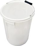 25L Litre White Strong Round Plastic Bucket With Depth Gauge & Metal Handle Large Plasterers Bucket Car Wash Bucket Storage Container Cleaning Bucket Paint Pail Water Bucket For Home Garden (1)