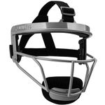 Dinictis Softball Face Mask, Broad Vision, for All Ages, Lightweight Durable Safe Fielder Mask, for Softball, Baseball, Teeball- Grey-Youth(M)