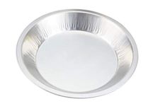 KitchenDance (9-1/2" Rim to Rim) Disposable Heavyweight Aluminum Foil Pie Pans #1070 (25) Silver