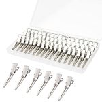 60 Pcs Metal Duck Billed Hair Clips for Women Styling Sectioning, Gingbiss 1.77" Silver Hairdressing Single Prong Curl Clips with Storge Box, Alligator Clips Hair Pins for Hair Salon, Barber, DIY