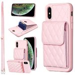 Furiet Wallet Case Compatible with iPhone X-XS Pink