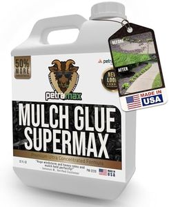 PetraMax SuperMax Mulch Glue - Rock Glue, Gravel Glue, Gravel Stabilizer and Mulch Glue Binder, Rock Glue for Landscape Maintenance and Landscape Adhesive Max Mulch Glue Spray - (32 Oz)