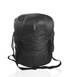 Frelaxy Compression Sack, Ultralight Sleeping Bag Stuff Sack 11L/ 18L/ 30L/45L/52L, Compression Stuff Sack - Space Saving Gear for Camping, Hiking, Backpacking (Black, S)