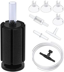 Pawfly Aquarium Bio Sponge Filter Small Fish Foam Filter with Airline Tubing Suction Cups Check Valve Connectors and Control Valve for Fish Tanks up to 20 Gallons