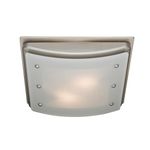 Hunter 90064 Ellipse Bathroom Ventilation Exhaust Fan with Light and Swirled Marble Glass (Bathroom Vent Fan, Exhaust Fan)