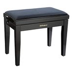 Roland Piano Bench with Velour Seat, Satin Black, Rpb-220Bk, 64.6 X 37.8 X 17 Cm