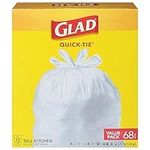 Glad, Quick-Tie Tall Kitchen Trash Bags Value Pack, 68 Count