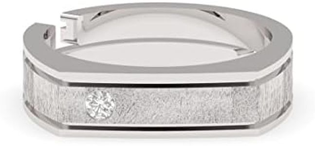 Clara Real 925 Sterling Silver Dario Band Ring |Size Adjustable, Matte Finish, Rhodium Plated | Gift for Men & Boys