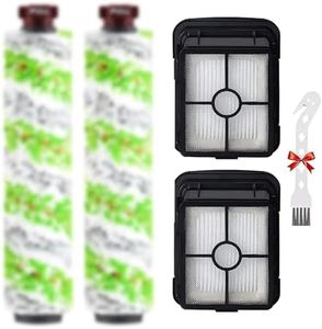 for CrossWave Pet Pro 2306A CrossWave 1785 Series Replacement Parts 2 Pack 2460 Multi-Surface Pet Pro Cleaner Brush Rolls Tangle-Free+2 Pack 1866 Vacuum Filters Part 1613568 1608684