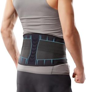 Comforband Copper-Infused Back Support Brace – Lightweight, Breathable Lumbar Belt with 6 Flexible Nylon Stays and Dual Adjustable Straps for Lower Back Pain Relief, Muscle Spasms, Strains, Arthritis, and Sciatica – Suitable for Men and Women (XXL)