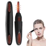 WAGLOS Heated Eyelash Curler,USB Rechargeable Heated Lash Curler, 2 Gear Temperature Control Mini Lash Curler Electric Eyelash Curlers Comb for Quick Natural and 24 Hrs Long Lasting Curling Eyelash