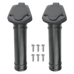 WMYCONGCONG 2 PCS Plastic Flush Mount Fishing Boat Rod Holder w/Cap Cover for Kayak Boat Canoe