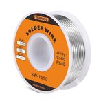 TOWOT Tin Lead Rosin Core Solder Wire for Electrical Soldering, Content 1.8% Solder flux Sn60-Pd40 (1.0mm, 50g)