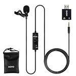 Movo LV1-USB Lavalier Microphone fo