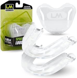 Loudmouth Sport Slim-Fit Boil & Bite Mouth Guard (2 Pack) Plus Mouthguard Case, Advanced Protection for All Contact Sports