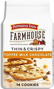 Pepperidge Farm Farmhouse Thin & Crispy Toffee Milk Chocolate Cookies, 6.9 Ounce Bag