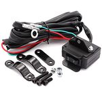 12V Winch Rocker Thumb Switch with Mounting Bracket Handlebar Control Line Kit for UTV ATV